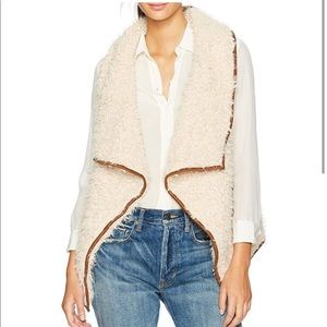 BB Dakota Kala Faux Shearling Waterfall Vest
